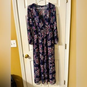 Floral Maxi Dress size Large